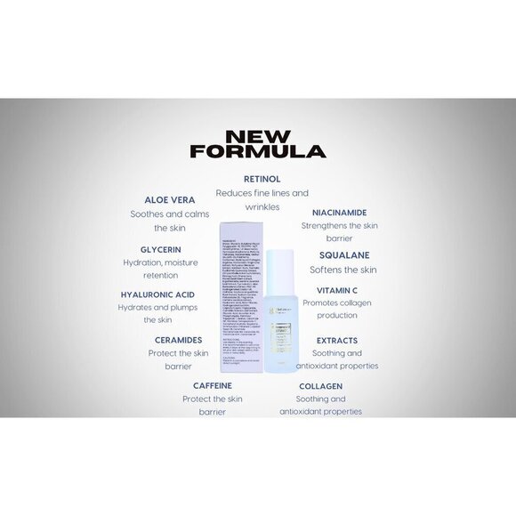 Retinol Night Serum All-In-One Anti-Aging Facial Serum Firm Face hyaluronic acid - Picture 11 of 11